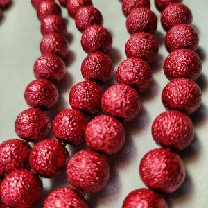 Red Round Glass Beads 10mm